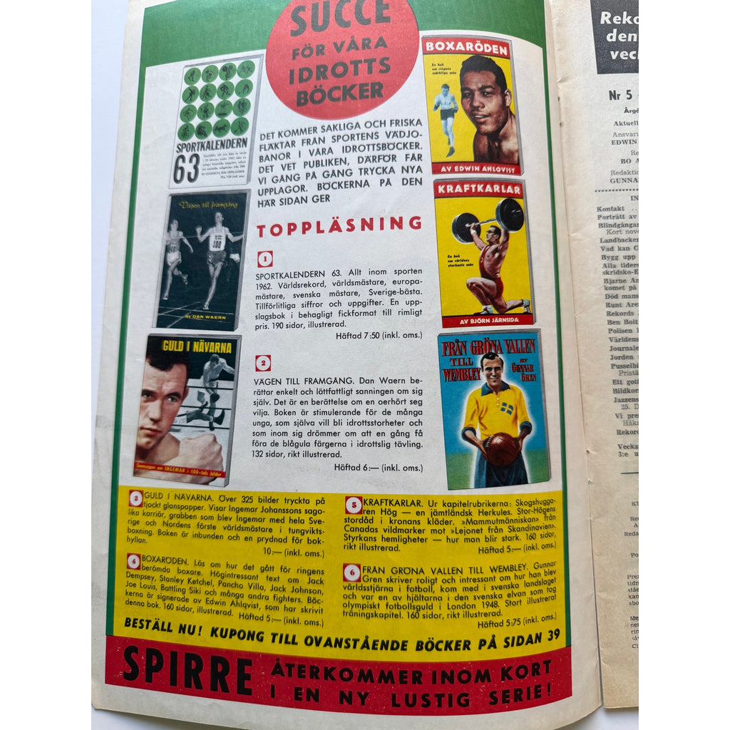 1963 Rekord Journal Cassius Clay Magazine Greatest Muhammad Ali Heavyweight Champion of the World, Thrilla in Manila, 1960 Olympics