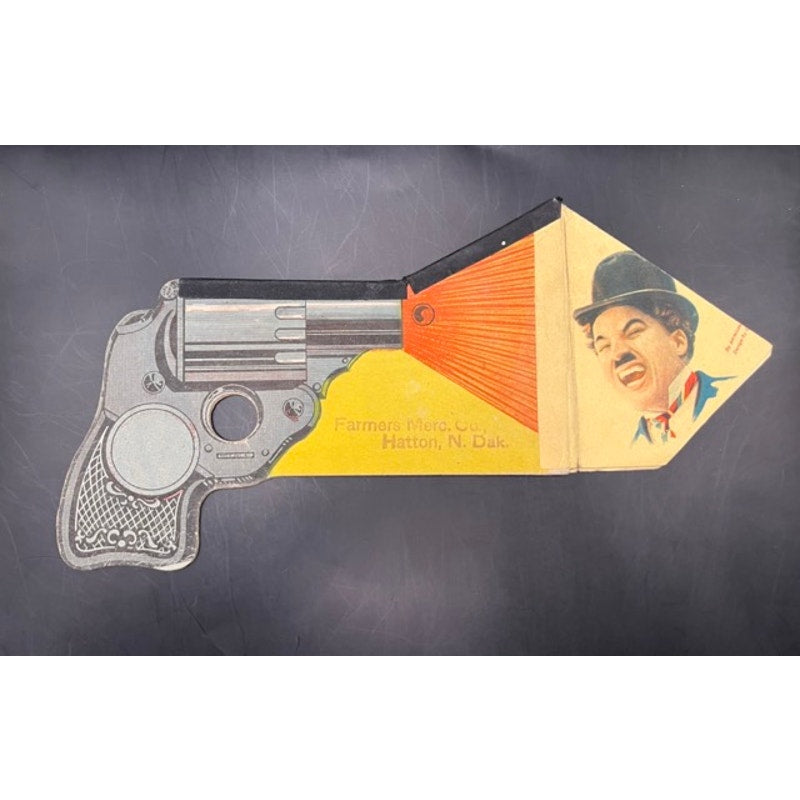 RARE 1914 Home Brand Pure Food Products Charlie Chaplin Bang Gun Pop Gun Charles Chaplin, The Kid, Gold Rush, City Lights