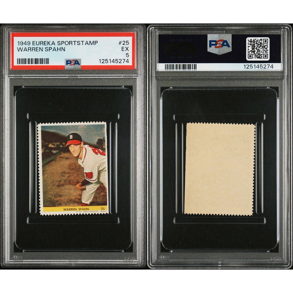 1949 Eureka Warren Spahn PSA 5 Boston Braves HOF MLB Baseball Milwaukee Braves