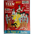 Rare, Original November 1964 Movie Teen Illustratrated Elvis Presley and The Beatles Cover, TCB, McCartney, Lennon, Harrison, Starr, Rock