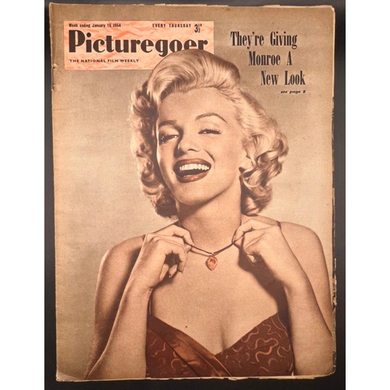 Gorgeous 1954 Marilyn Monroe Magazine UK Picturegoer Norma Jean, Pinup, Playboy, Some Like it Hot, How to Marry a Millionaire