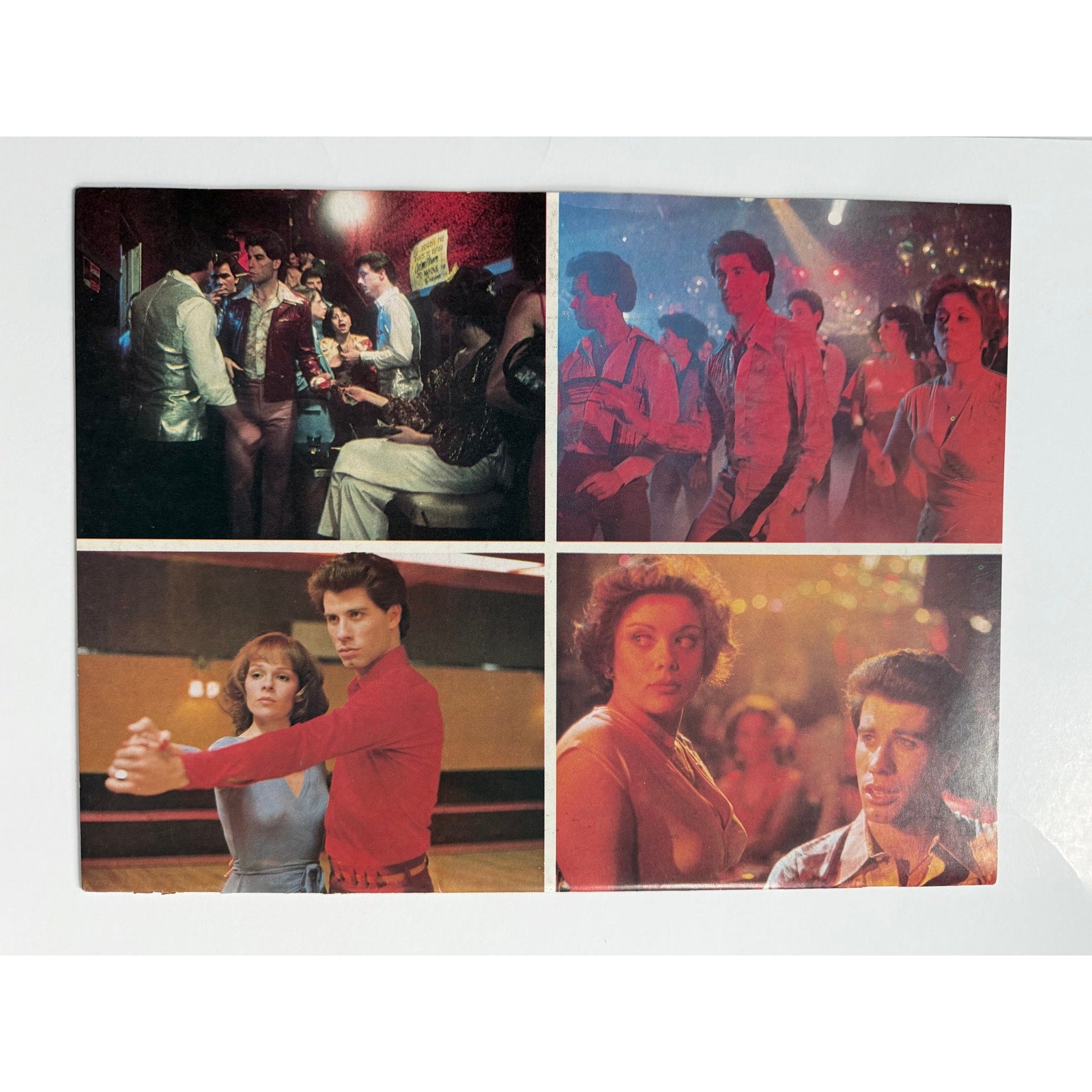 1977 Saturday Night Fever Movie Program John Travolta, Free Vinyl Record, Disco