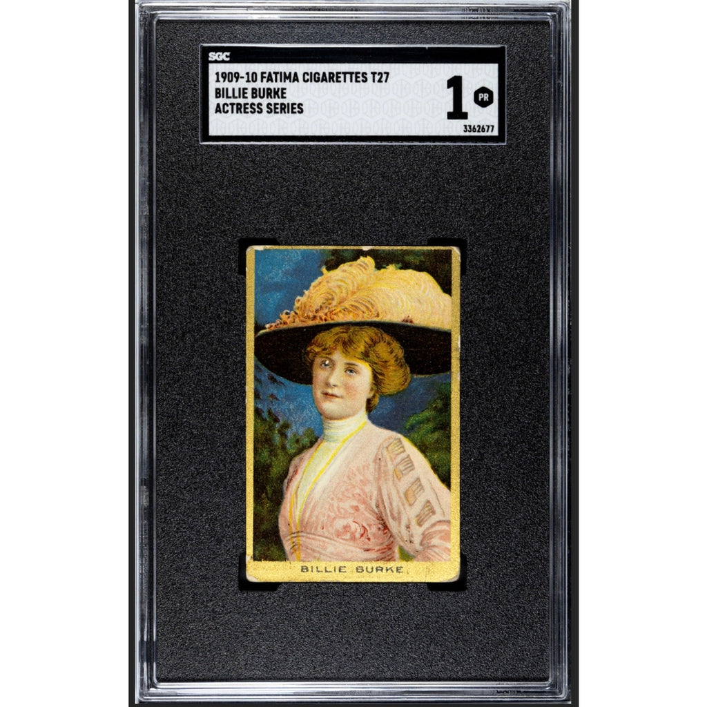 1909-10 Fatima Billie Burke SGC 1, Only 1 Graded Glinda Good the Good Witch, Wizard of Oz!, Dinner at Eight, The Great Zigfeld, Broadway