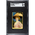 1909-10 Fatima Billie Burke SGC 1, Only 1 Graded Glinda Good the Good Witch, Wizard of Oz!, Dinner at Eight, The Great Zigfeld, Broadway