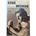 Rare French 1933 Tarzan Magazine Cine Monde, Johnny Weissmuller Ape Man Garbo, Dietrich, Jacqueline Weiss