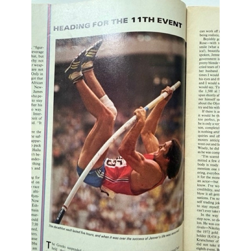 1976 Sports Illustrated Bruce Jenner Magazine Olympics Caitlyn Jenner Gold Medal