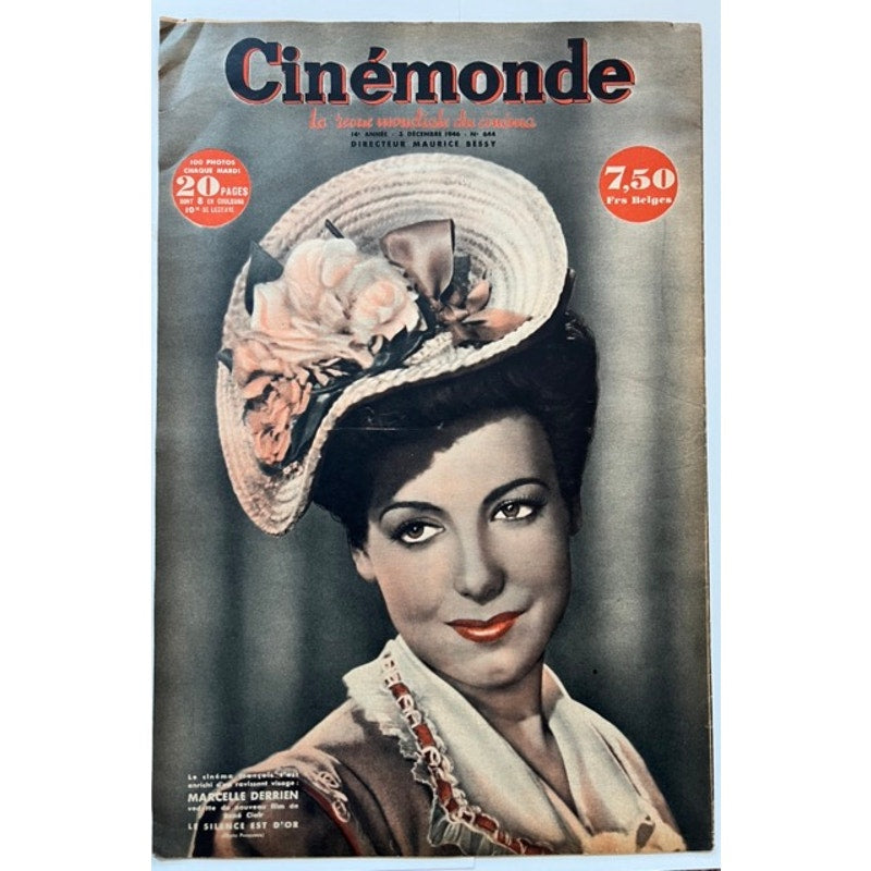 RARE 1946 French Rita Hayworth Magazine Oversized Cinemonde Gilda, Hollywood, Blood and Sand, Carmen Cansino, Strawberry Blonde