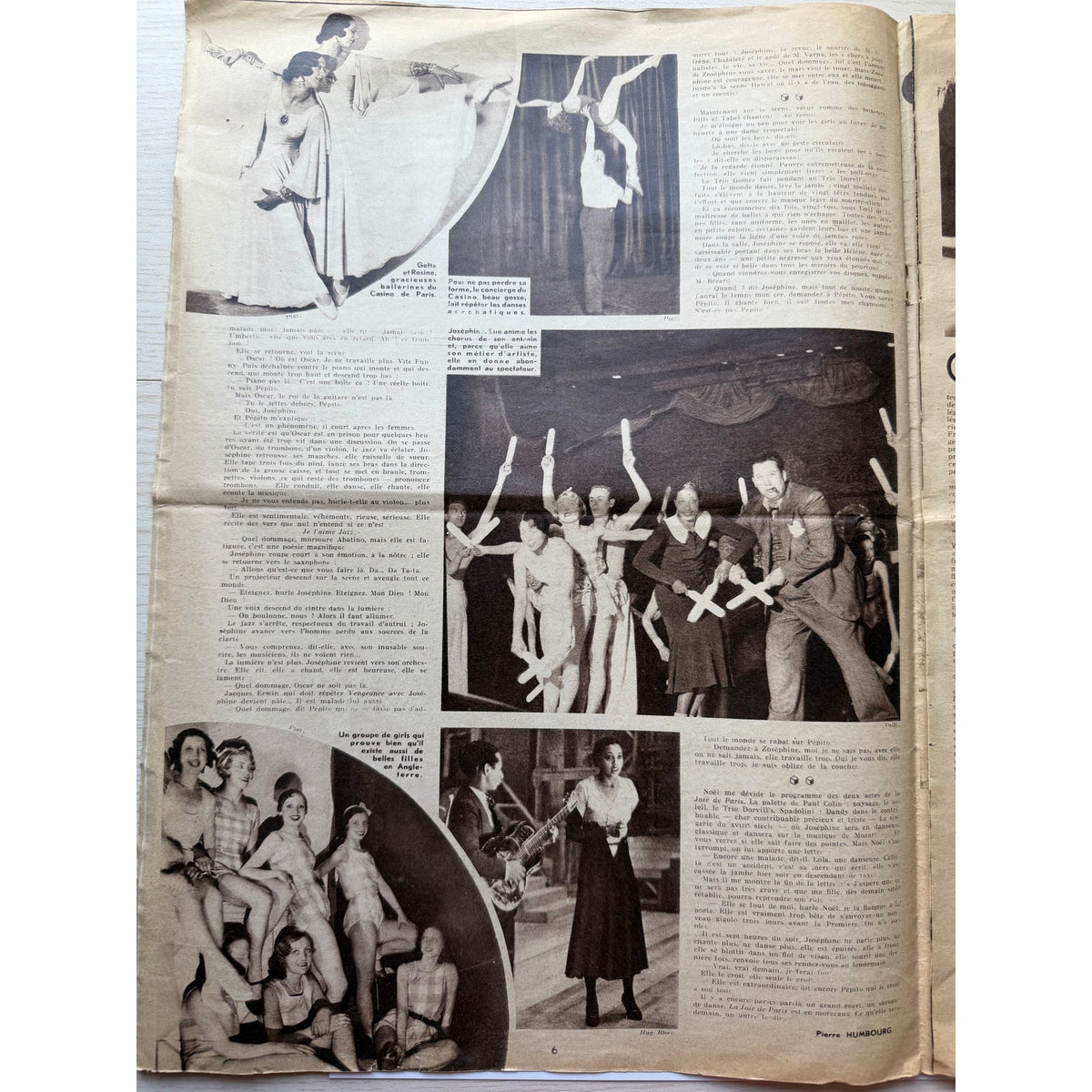 Gorgeous French 1932 Josephine Baker Magazine Voila Folies Bergere, Black Venus, Danse Sauvage, Siren of the Tropics, Casino de Paris