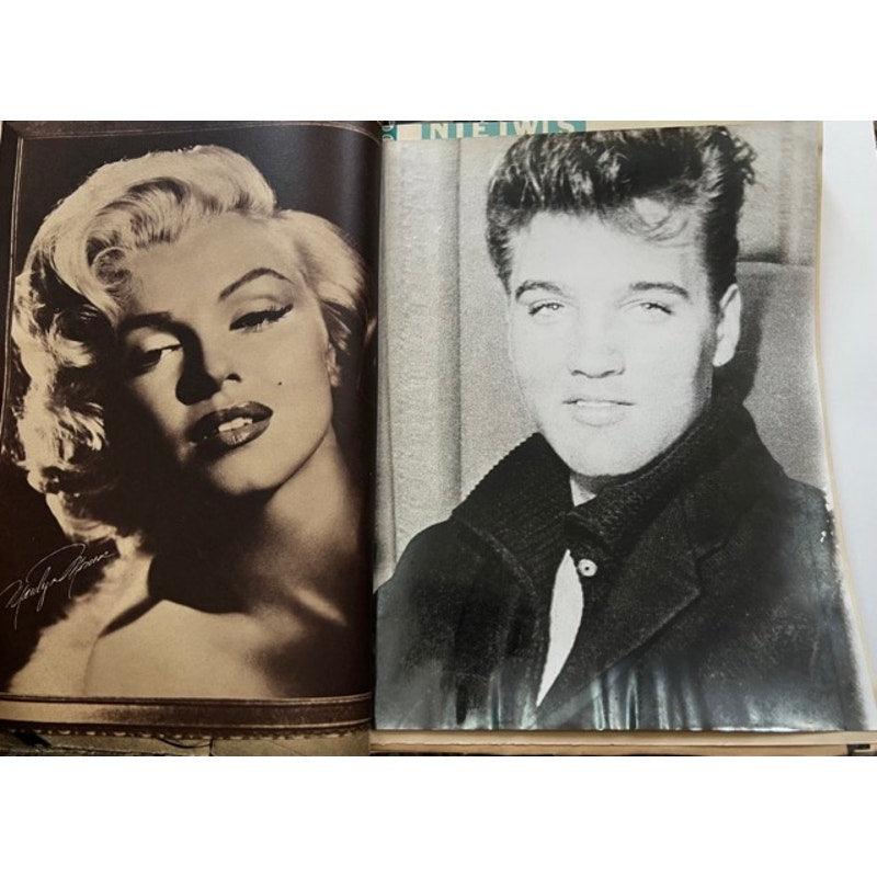 Original 1960's Elvis Presley Scrapbook US Army Post Germany Photos Magazines, Elvis is Back, Frank Sinatra, Surrender, Now or Never