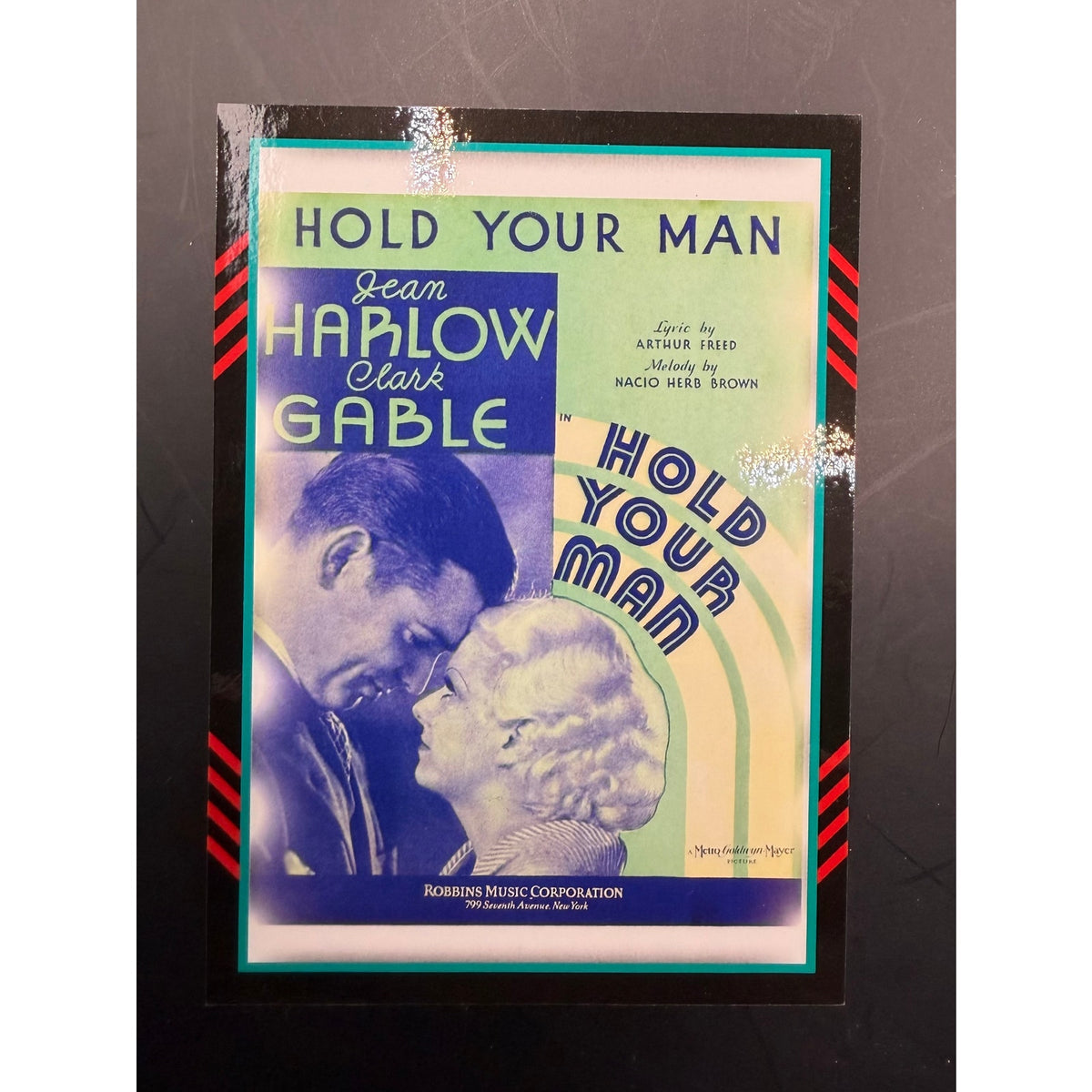 2010 Panini Americana Jean Harlow Dress Relic 380/499 Hold Your Man Clark Gable, Saratoga, Wife vs. Secretary