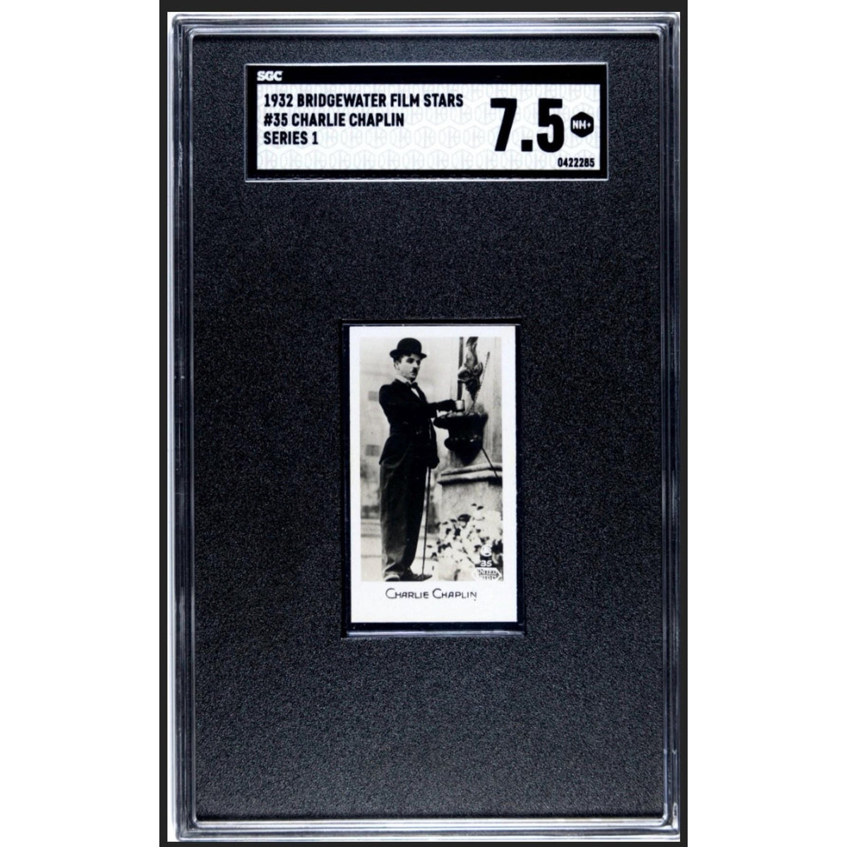 1932 Bridgewater Charles Chaplin SGC 7.5 Charlie Chaplin, Little Tramp, Gold Rush, The Kid, City Lights, Limelight, Great Dictator, Circus