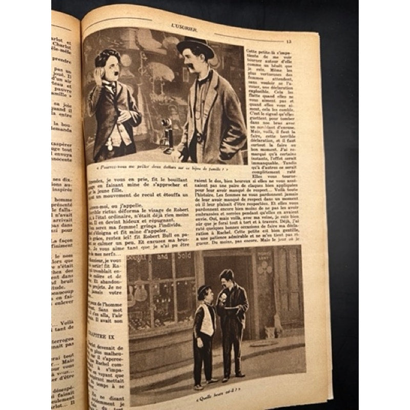RARE 1930 Mon Cine Charlie Chaplin Magazine The Pawnshop Charles Chaplin Films, The Kid, Gold Rush, City Lights, Modern Times
