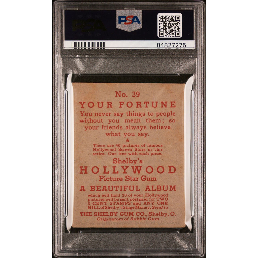 RARE 1937 R68 Shelby Gum Jean Harlow PSA Platinum Blonde, Dinner at Eight, Saratoga, Public Enemy, Hold That Man