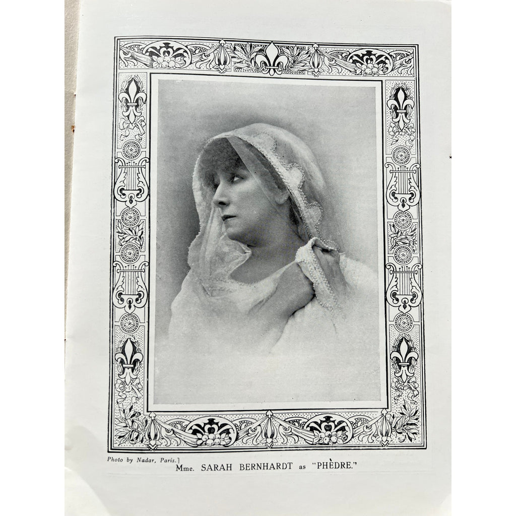RARE 1912 London Coliseum Program Sarah Bernhardt French Actress Hamlet, Theater, Mothers of France, Jeanne Dore