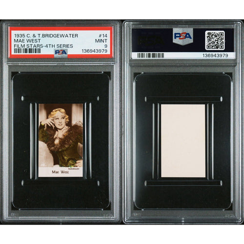 1935 C. and T. Bridgewater Mae West PSA 9 My Little Chickadee Hollywood Film Stars, Klondike Annie, Come up and see me sometime
