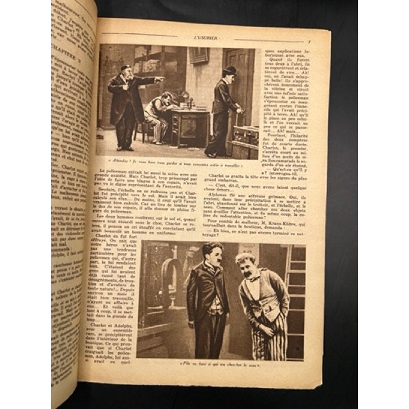 RARE 1930 Mon Cine Charlie Chaplin Magazine The Pawnshop Charles Chaplin Films, The Kid, Gold Rush, City Lights, Modern Times