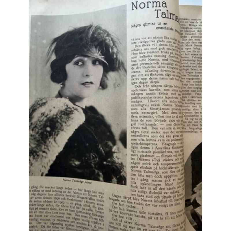RARE 1921 Swedish Charlie Chaplin Magazine Film Journalen A Dog's Life Charles Chaplin, City Lights, Modern Times, Gold Rush, The Kid