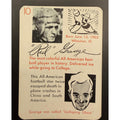 1945 Leister Autograph Game Red Grange Galloping Ghost Football, All American