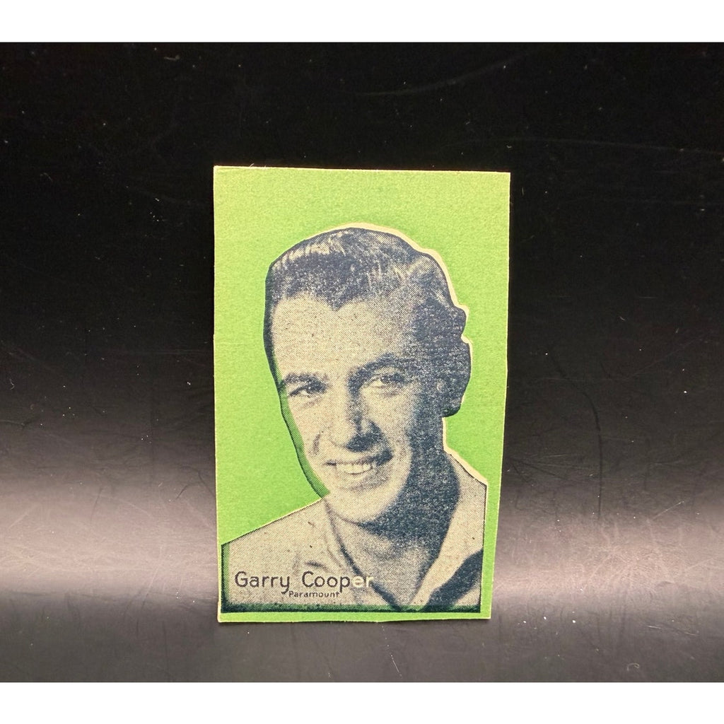 RARE 1920s Gary Cooper Strip Card Garry Cooper Marco Polo, Pride of the Yankees, Lou Gehrig, Sergeant York, High Noon, A Farewell to Arms