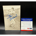PSA 1940s Stan Musial Autographed Post Card Musial Rookie Stan the Man St. Louis Cardinals, Postcard, HOF, MLB, World Series Champion