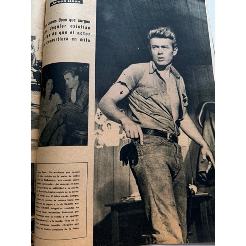 Rare Spanish 1957 James Dean Magazine Rebel Without a Cause, East of Eden, Giant