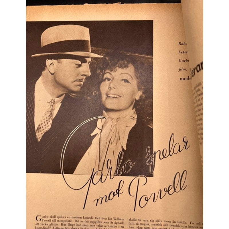 1938 Swedish Shirley Temple Magazine Film Journalen, Hollywood, Greta Garbo, Howard Hughes, Heidi, Little Princess, Curly Top