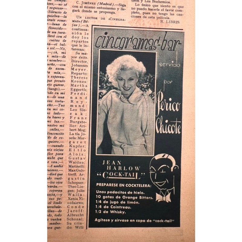 Rare Color Spanish 1936 Shirley Temple Magazine Oversized, Heidi, Little Princess, Little Colonel, Curly Top, Shirley Temple Black