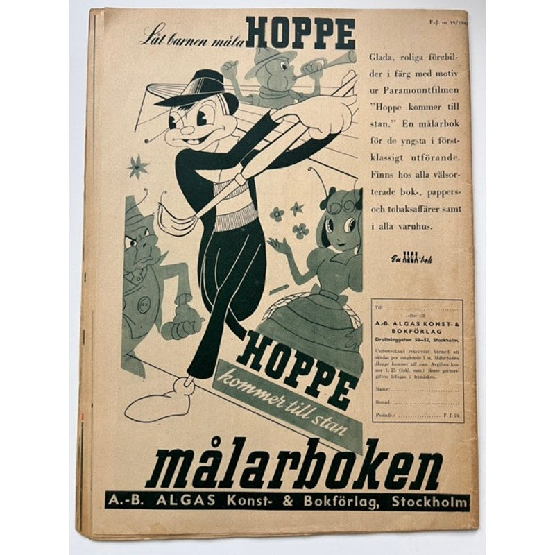 RARE Swedish 1943 Marlene Dietrich Magazine Hollywood, Blue Angel, Venus Blonde, Around the World in 80 Days, Kismet