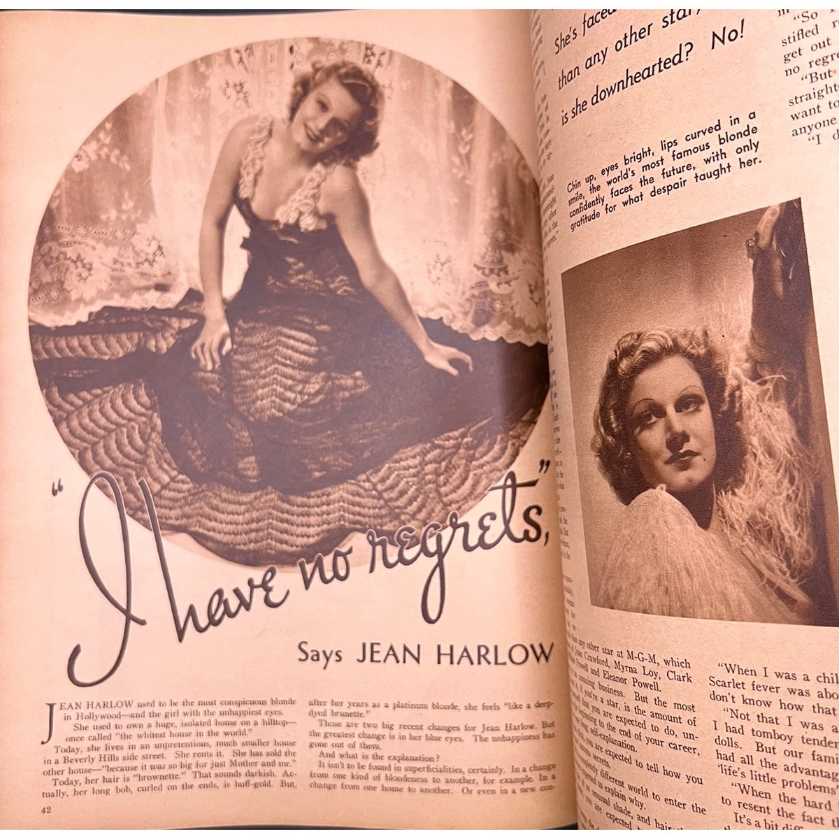 1937 Movie Mirror Shirley Temple Magazine Hollywood Harlow, Gable, Garbo, Rogers, Crawford