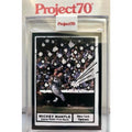 2021 Topps Project 70 Mickey Mantle card by Joshua Vides, Reimagined 1961 Topps Mickey Mantle Baseball Card New York Yankees The Mick MLB
