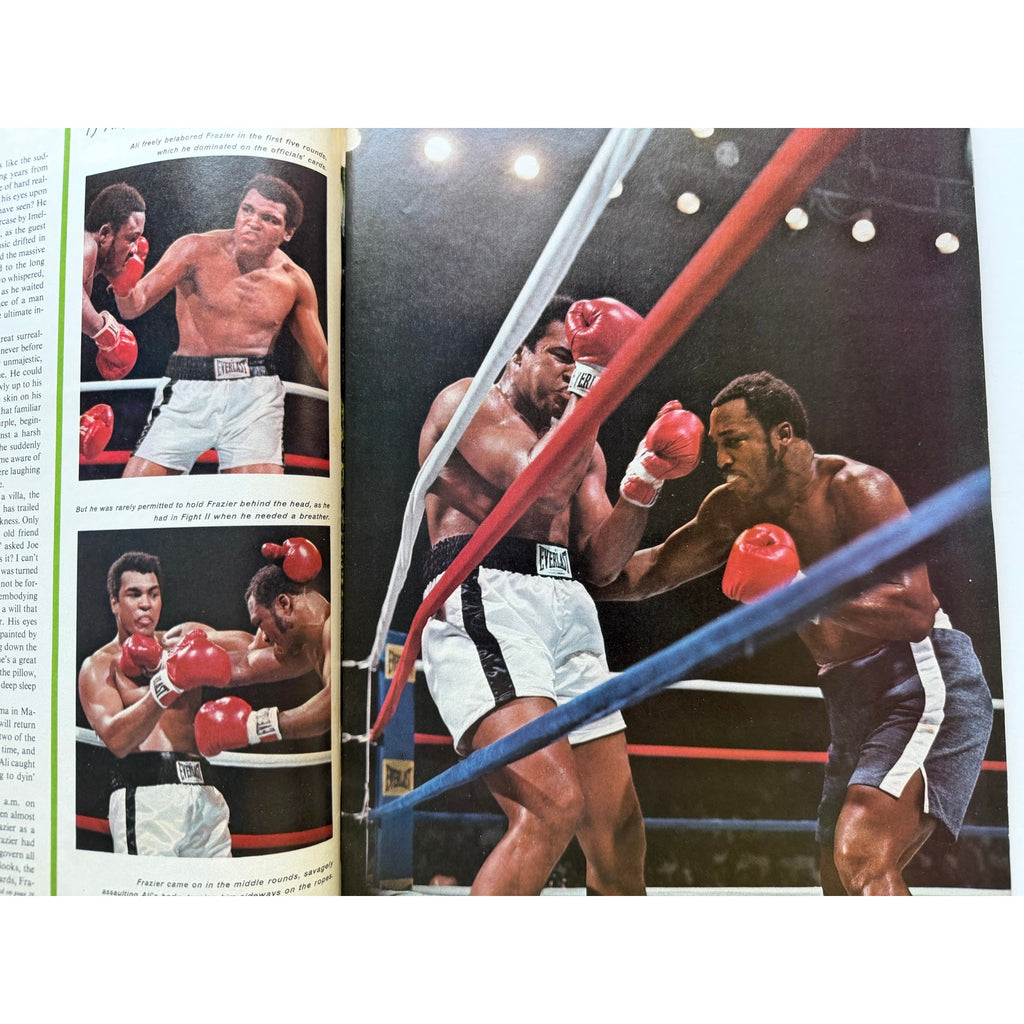 1975 Sports Illustrated Muhammad Ali Magazine Joe Frazier, Heavyweight Champ