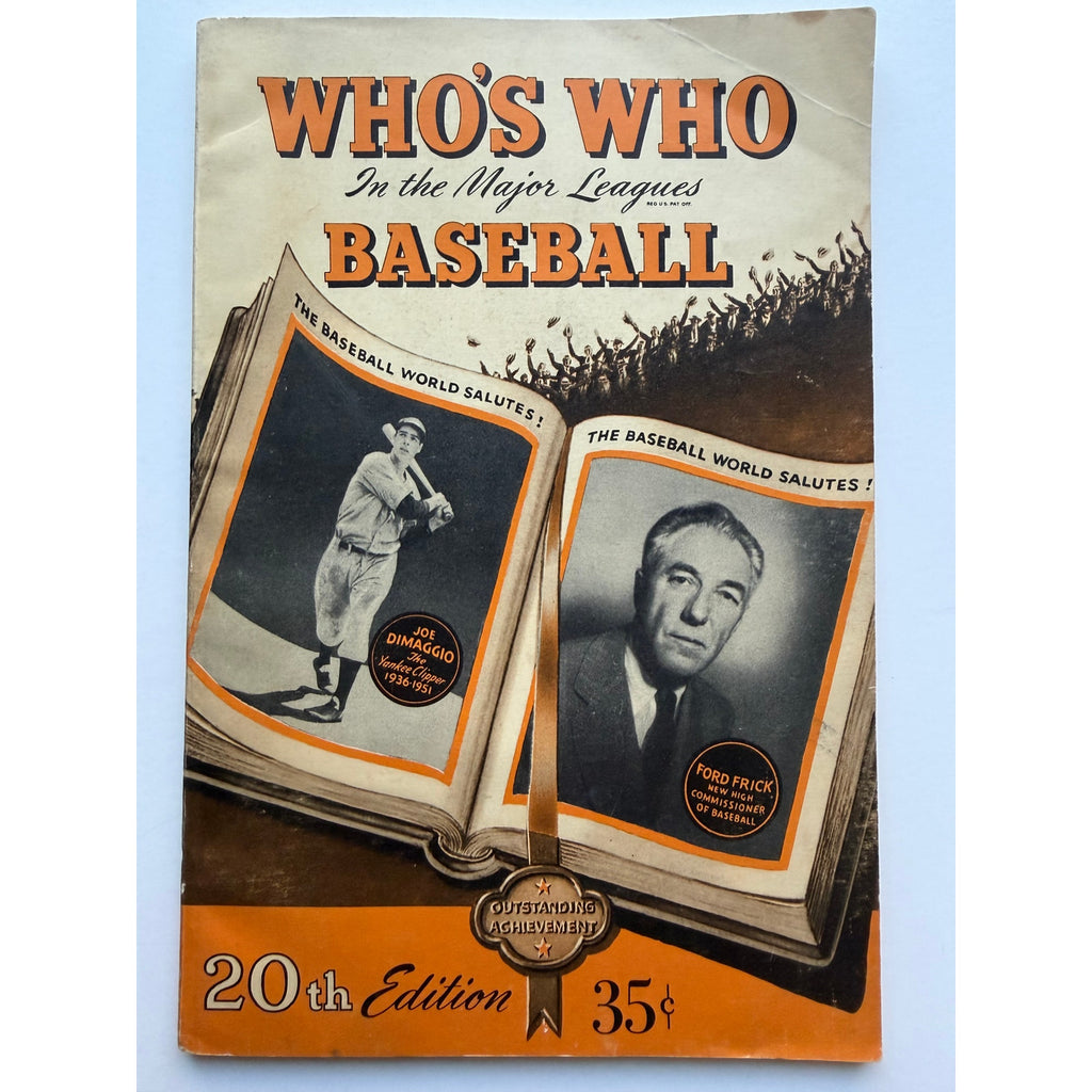 1952 Who's Who Baseball Joe DiMaggio New York Yankees, Mickey Mantle Rookie MLB, Willie Mays, 1951 World Champion New York Yankees