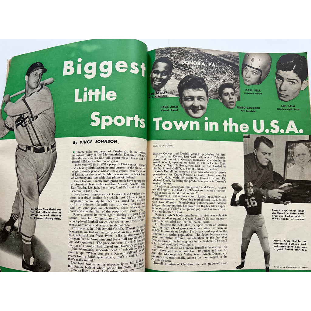 1949 Sport World Stan Musial Magazine St. Louis Cardinals, Stan the Man, Baseball, MLB, HOF, All Star, Indianapolis 500, Brooklyn Dodgers