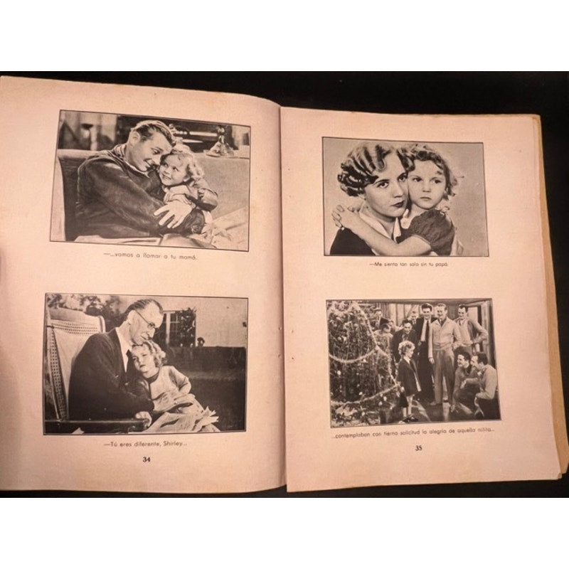 Spanish 1934 Shirley Temple Booklet Bright Eyes, Hollywood, Little Princess, Heidi