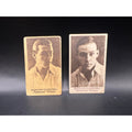 2 Rare Danish 1920's Rudolph Valentino Tobacco Cards Sport Cigarettes Hollywood, Sheik, Son of the Sheik, Blood and Sand, Eagle, Cobra