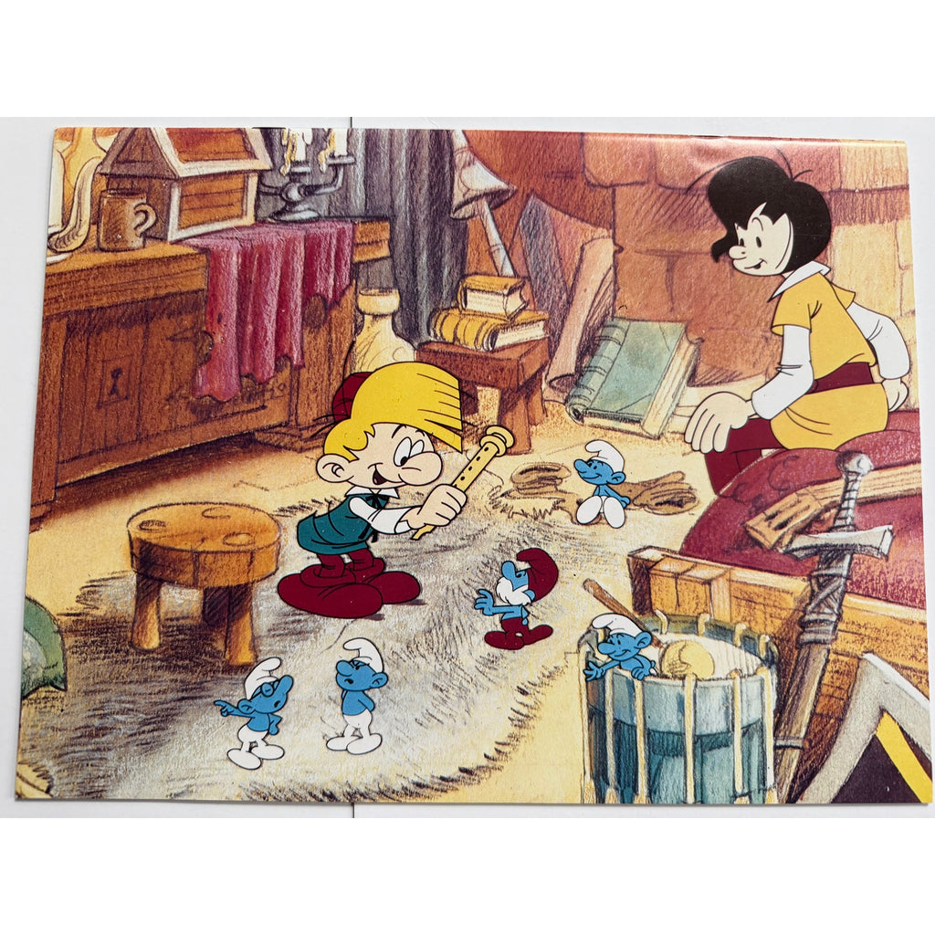 1983 The Smurf and the Magic Flute Movie Program Papa Smurf, Smurfette Animated