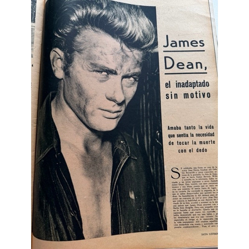 Rare Spanish 1957 James Dean Magazine Rebel Without a Cause, East of Eden, Giant