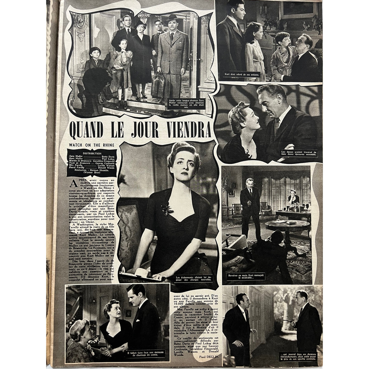 RARE French 1948 Elizabeth Taylor Magazine Cine Revue Cleopatra, National Velvet