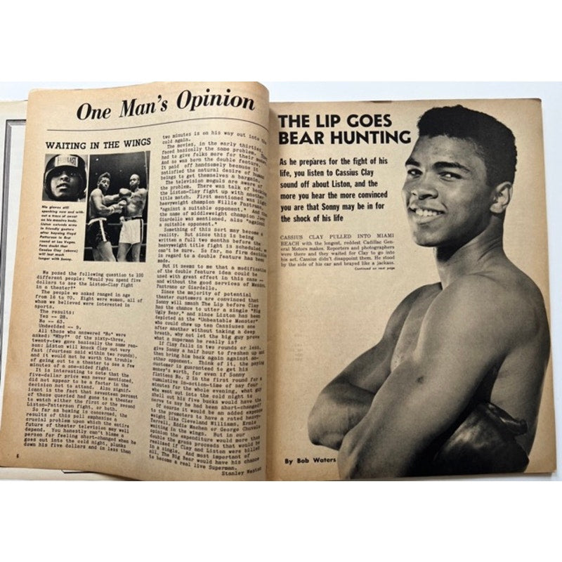 RARE 1964 Boxing Illustrated Cassius Clay Magazine Greatest, Muhammad Ali, Fighter, 1960 Olympics, Boxing, Champ