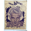 RARE Italian 1932 Jean Harlow Magazine Hollywood, Red Dust, Saratoga, Riff Raff