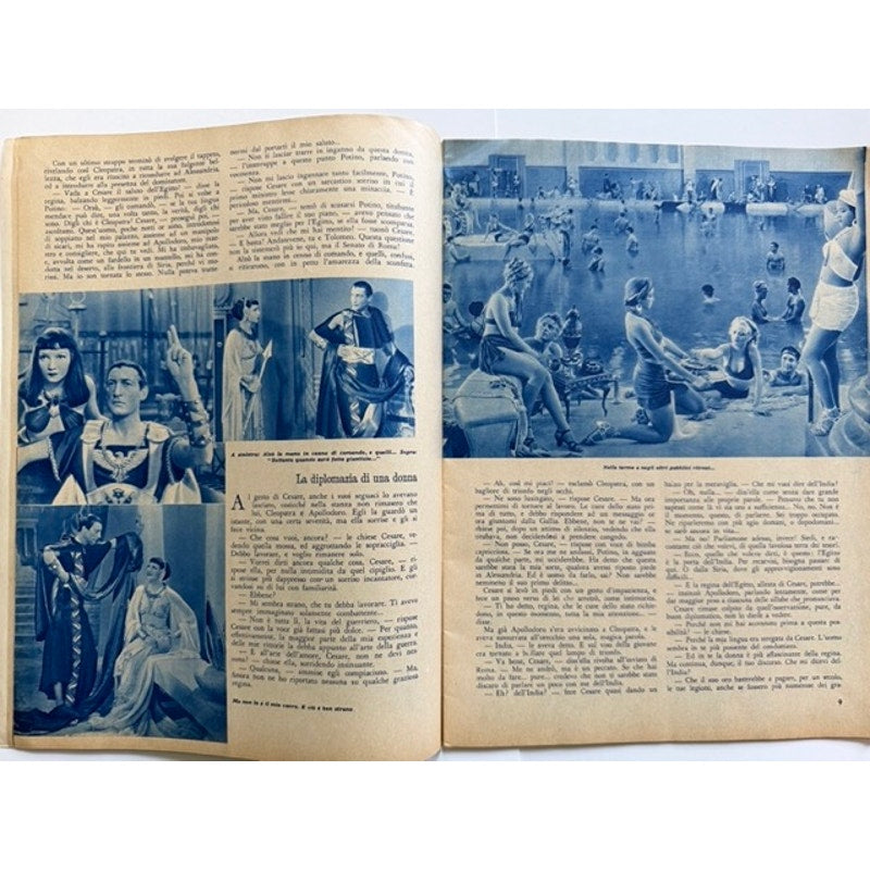 RARE Gorgeous 1934 Swedish Claudette Colbert Cleopatra Magazine Boom Town, Zaza, It Happened One Night, Sign of the Cross, Hollywood