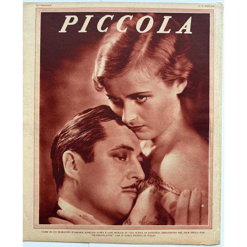 Gorgeous Italian 1931 Josephine Baker Magazine Piccola Folies Bergere, Black Venus, Siren of the Tropics, Danse Sauvage, Casino de Paris