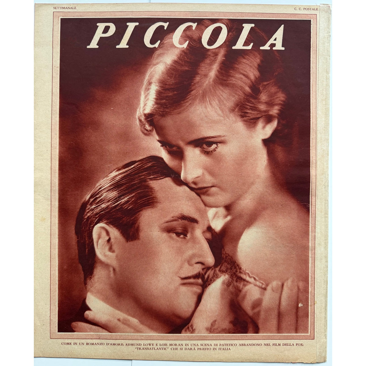Gorgeous Italian 1931 Josephine Baker Magazine Piccola Folies Bergere, Black Venus, Siren of the Tropics, Danse Sauvage, Casino de Paris
