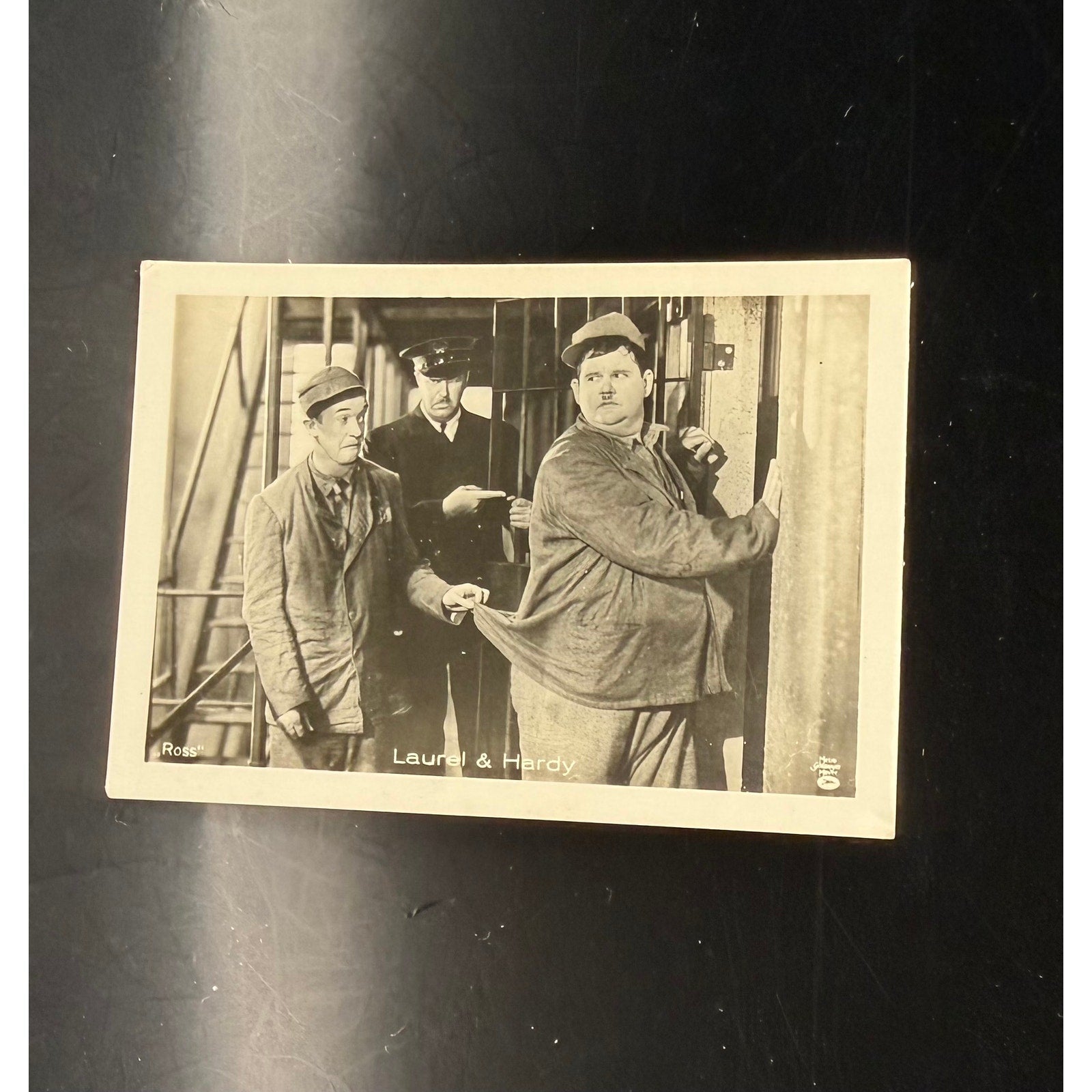 RARE 1931 Mercedes Filmbilder Laurel and Hardy Card Hollywood Ross Pardon Us, Babes in Toyland, Fine Mess, Beau Hunks, Way Out West