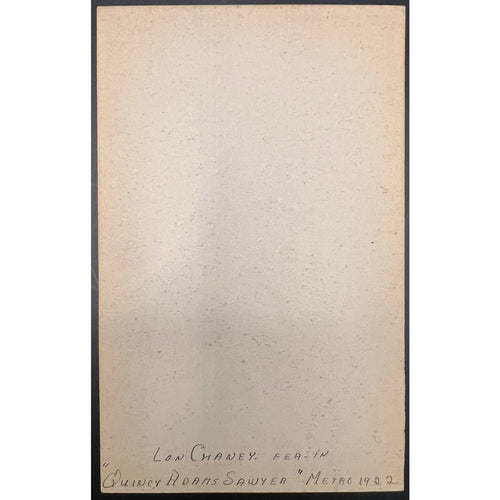 1922 Lon Chaney Exhibit Card Quincy Adams Sawyer Phantom of the Opera Hollywood Hunchback of Notre Dame London After Midnight