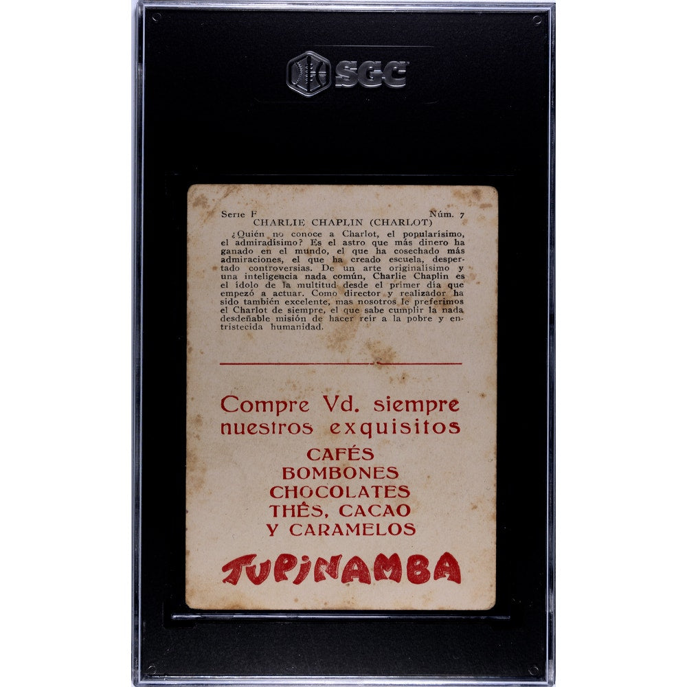 RARE 1920s Tupinamba Film Stars Charlie Chaplin SGC, Only 1 Graded, Gold Rush, City Lights, Modern Times, The Kid, Great Dictator