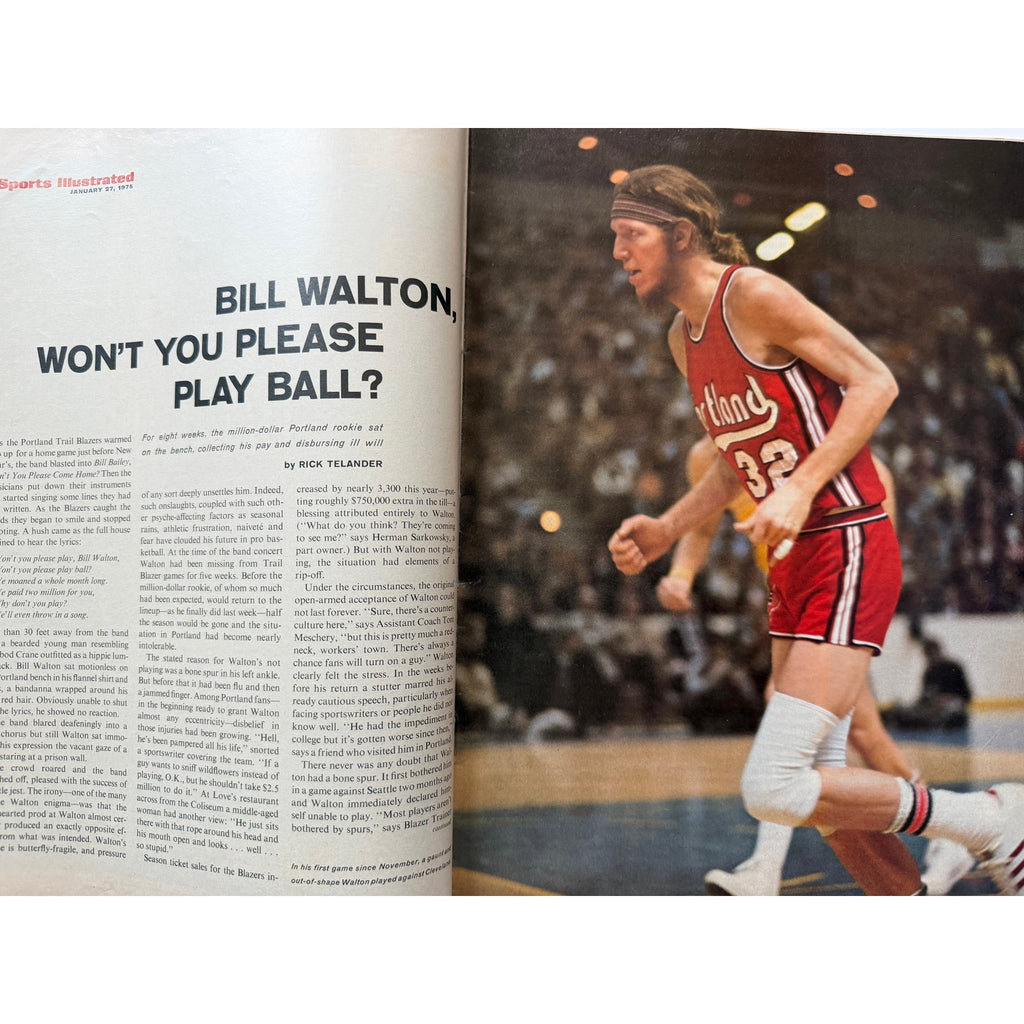 1975 Sports Illustrated Swimsuit Edition Cheryl Tiegs Magazine, Bill Walton, NBA