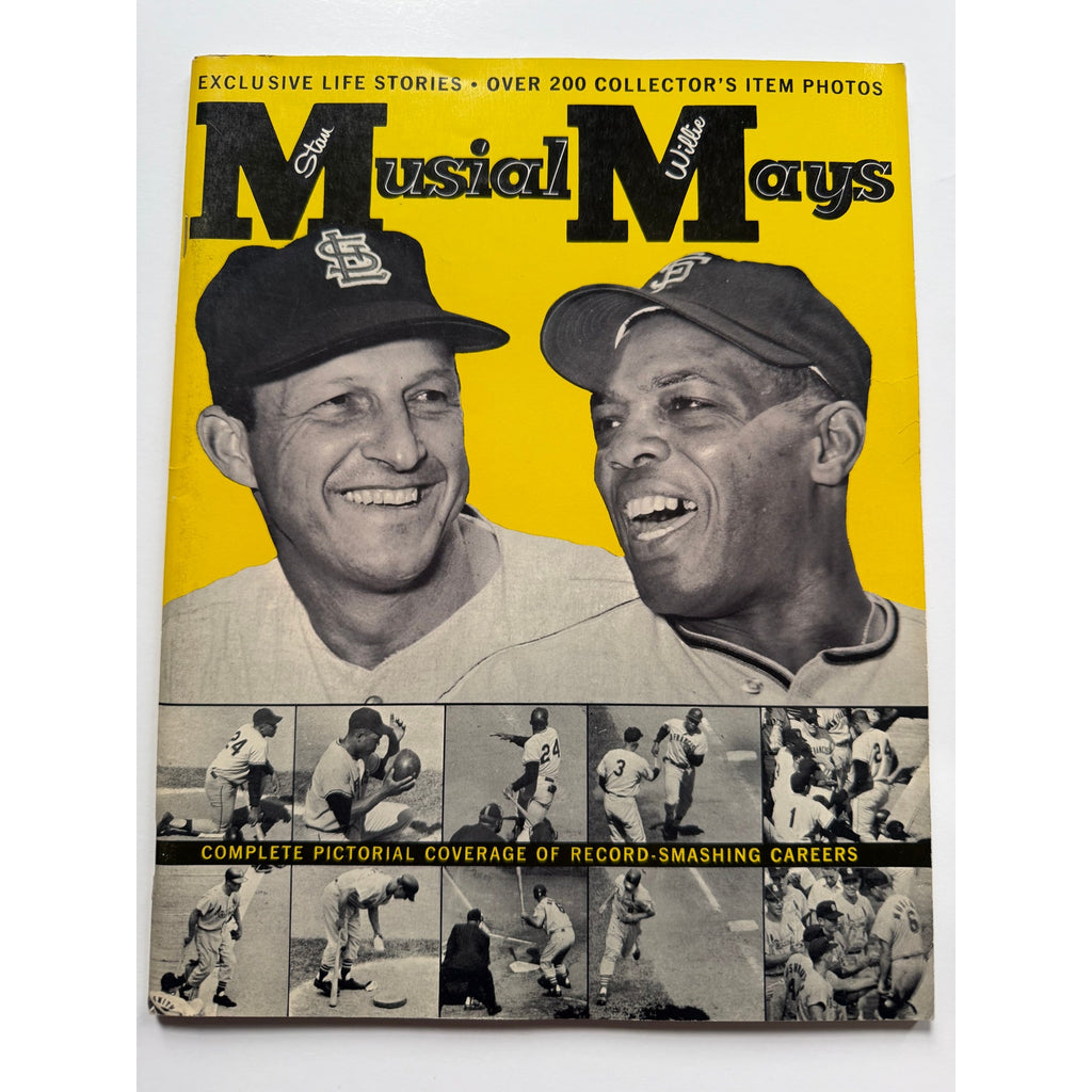 1963 Willie Mays Stan Musial Magazine St. Louis Cardinals, San Francisco Giants, New York Giants, Say Hey Kid, Stan the Man Baseball MLB HOF