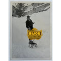 RARE Original Candid 20s - 30s Douglas Fairbanks Photo Sledding, Theif of Bagdad, Robin Hood, Three Musketeers, Zorro, Hollywood