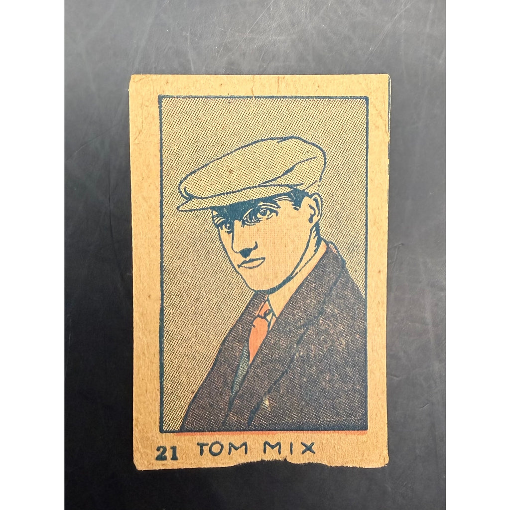 Rare 1926 W512 Tom Mix Strip Card Western Silent Movie Cowboy, Speed Maniac